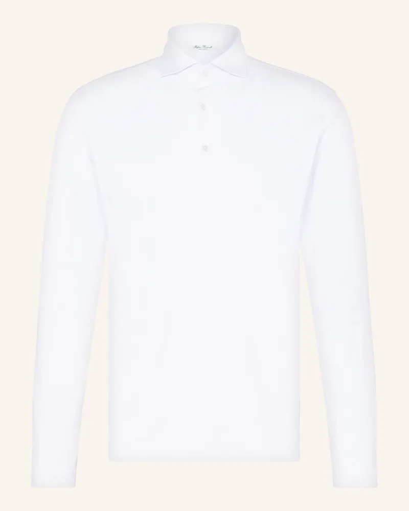 Stefan Brandt Jersey-Poloshirt Weiss