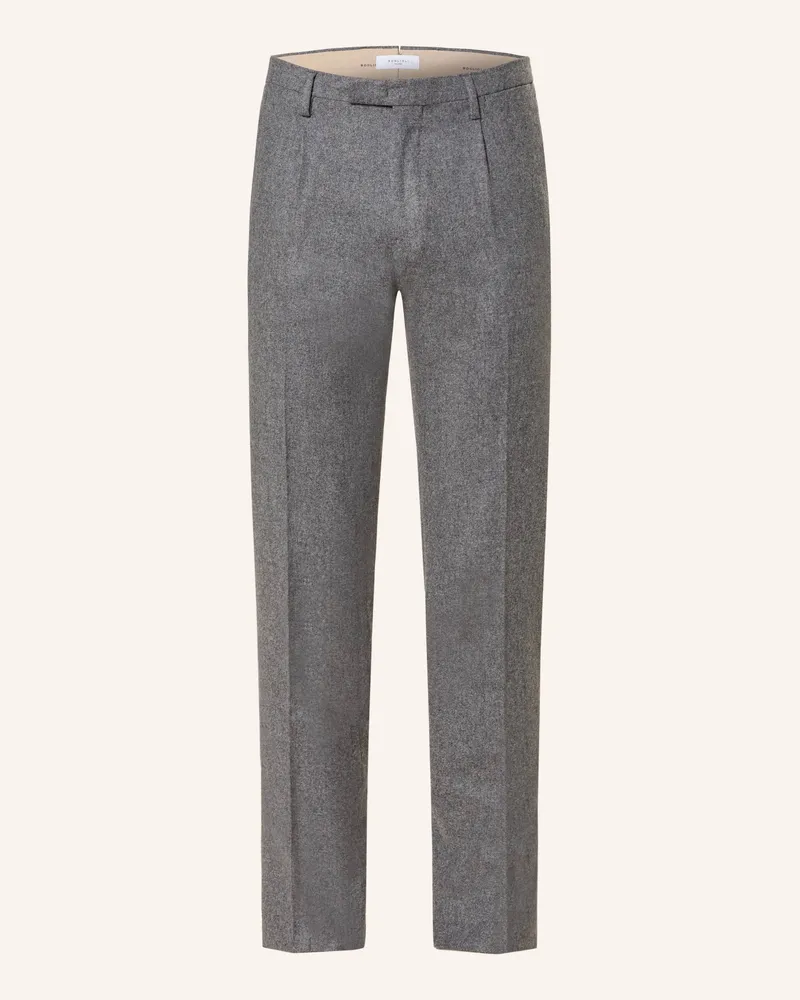 Boglioli Flanell-Chino Slim Fit Grau