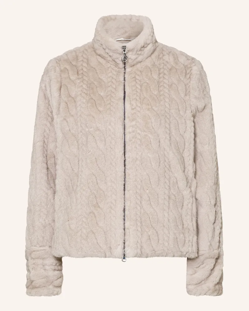 Sportalm Kunstfell-Jacke beige Taupe