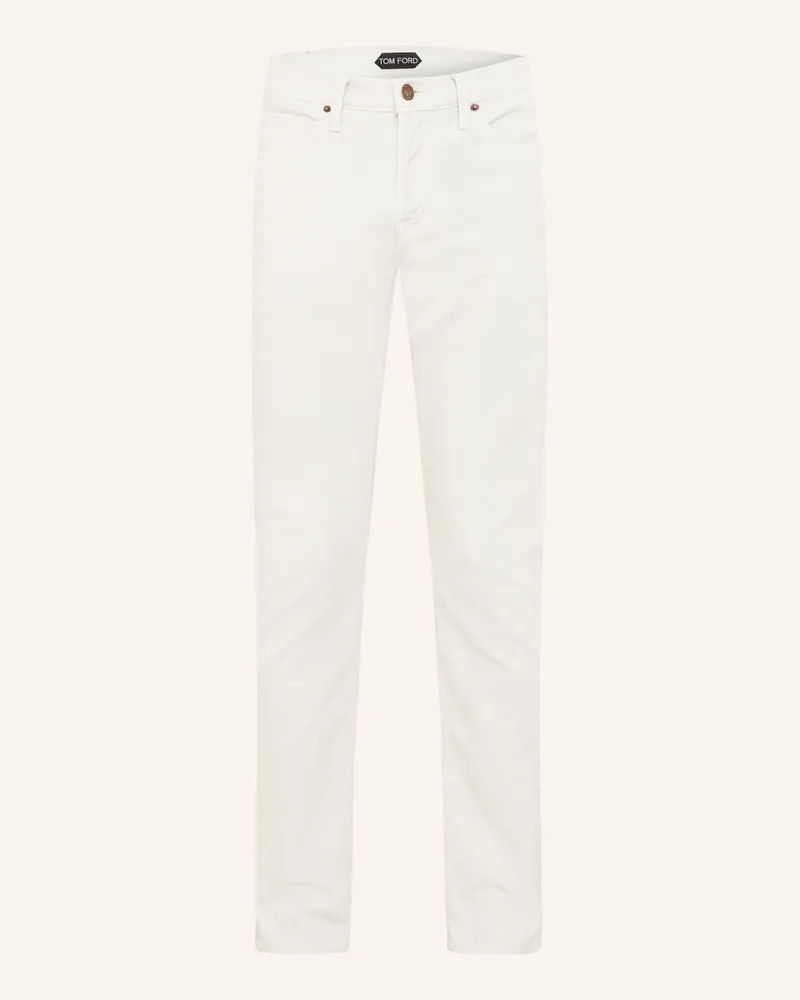 Tom Ford Cordhose Extra Slim Fit Creme
