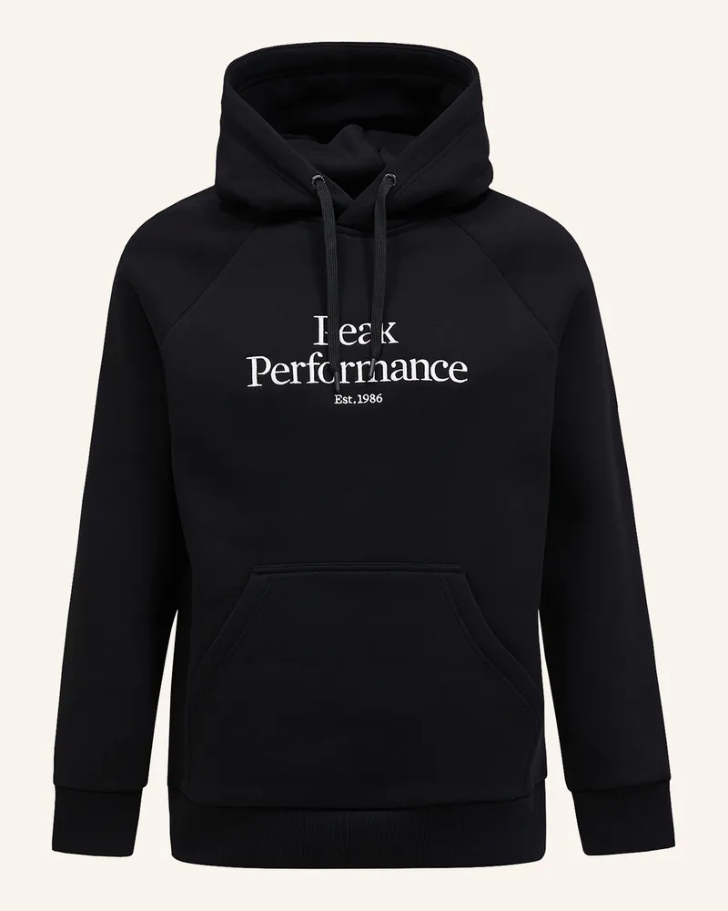 Peak Performance Original Hood Kapuzensweatshirt schwarz Schwarz
