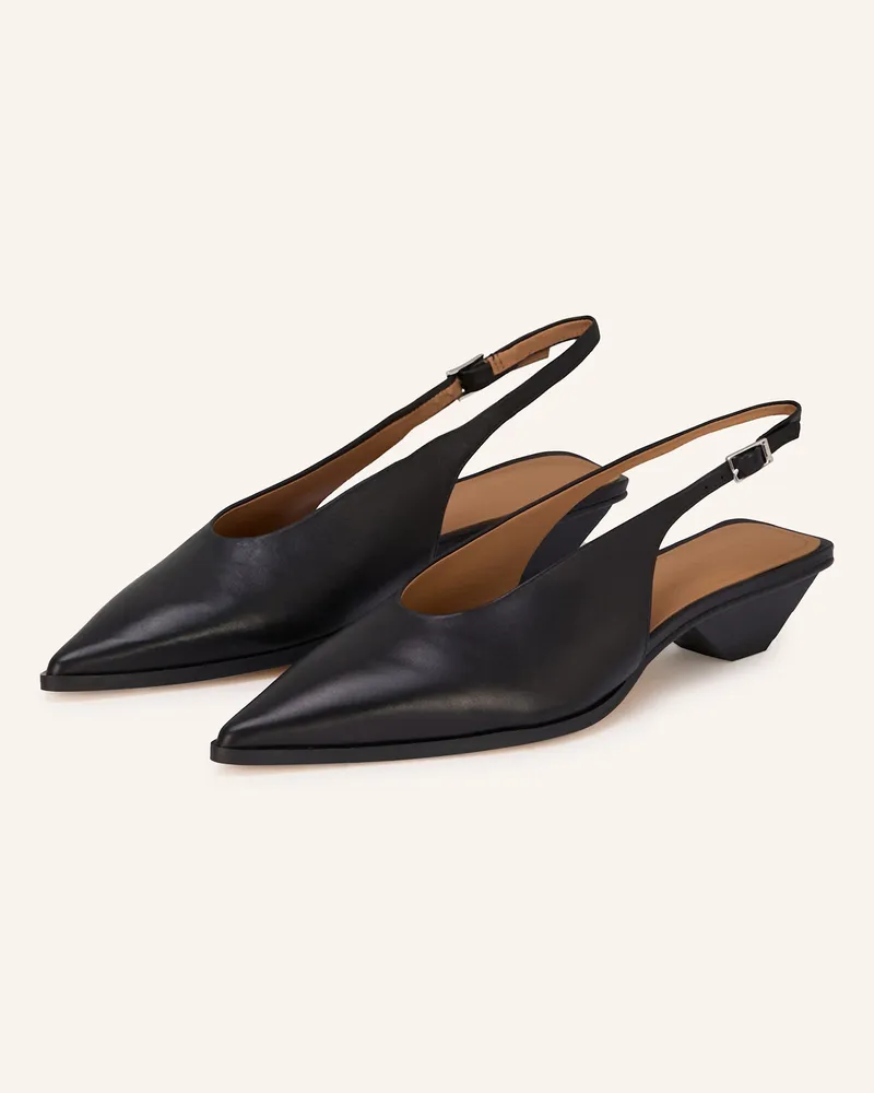 Flattered Slingpumps Avalon schwarz Schwarz