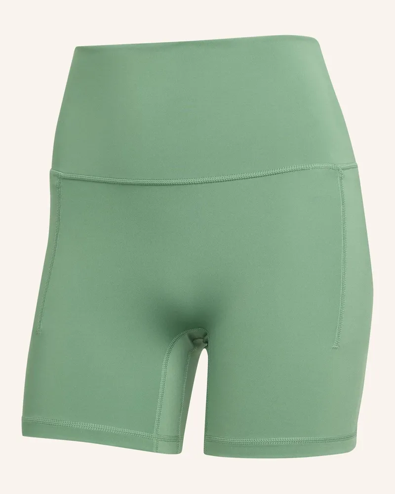 adidas 3-STREIFEN STUDIO ALL ME BOOTY LEGGINGS, KURZ Grün