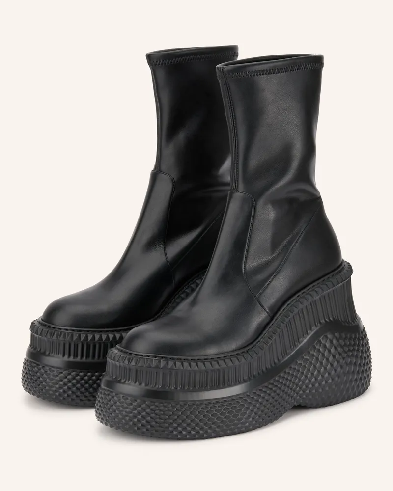 Casadei Plateau-Boots schwarz Schwarz