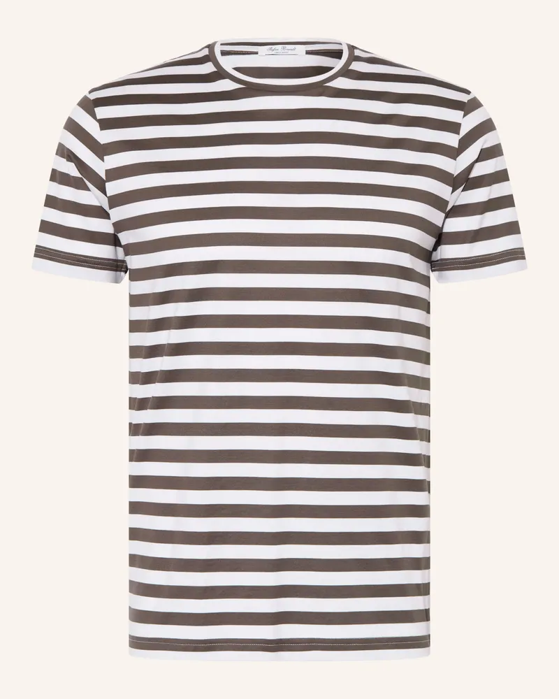 Stefan Brandt T-Shirt Enno gruen Dunkelgrau