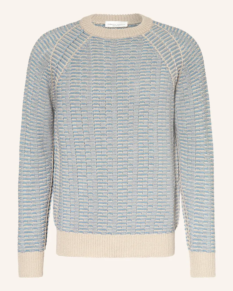Roberto Collina Pullover blau Beige