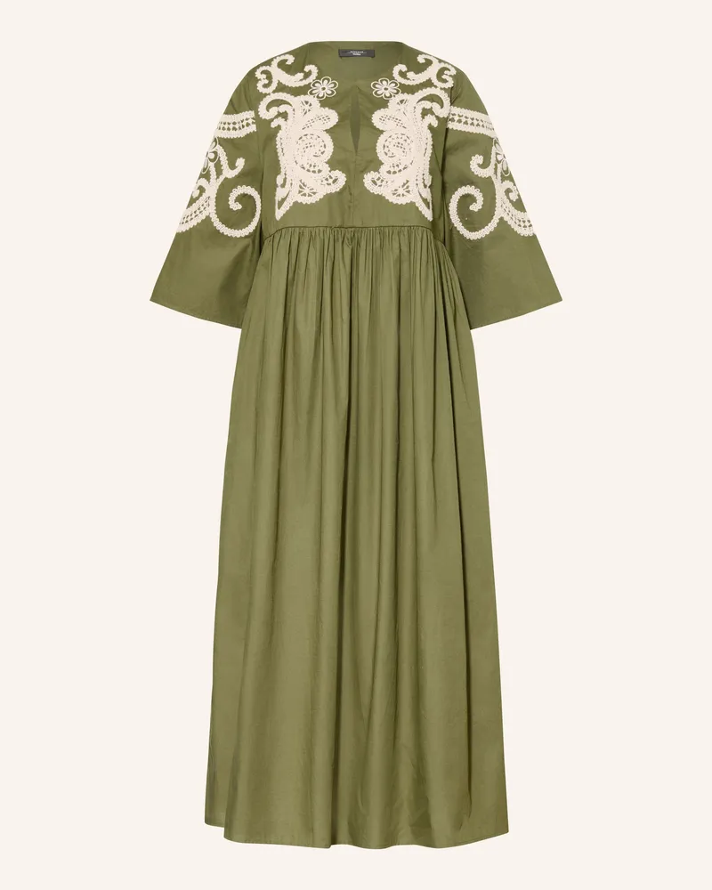 Max Mara Kleid Tilde Mit 3/4-Arm gruen Khaki