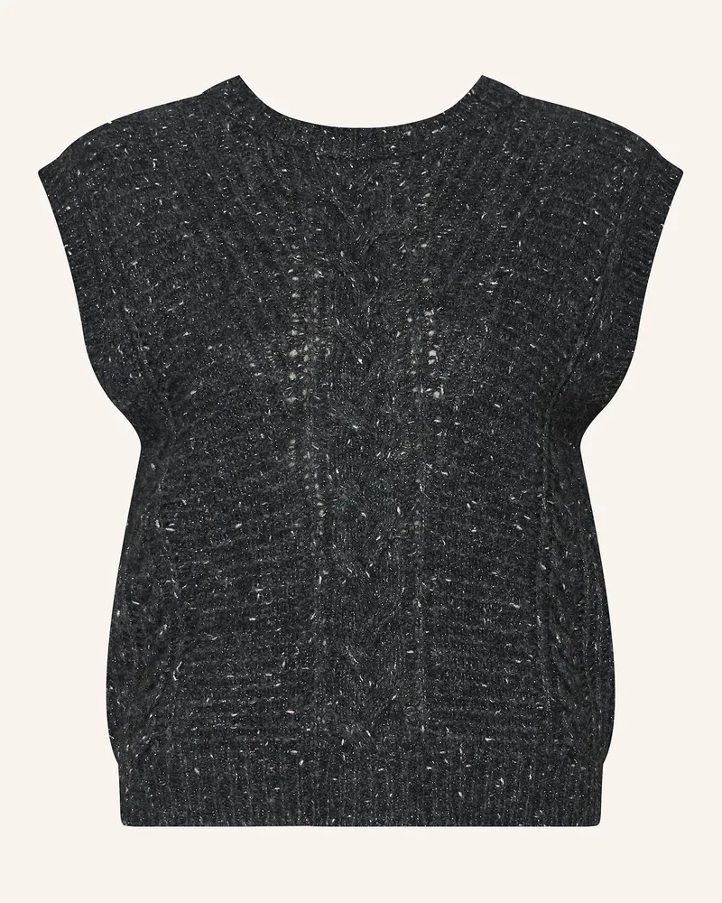 Max Mara Pullunder TAFFY mit Alpaka und Glitzergarn Grau