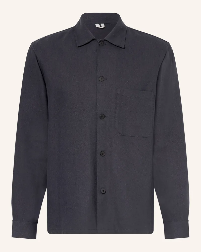 Arket Overshirt Beck blau Dunkelblau