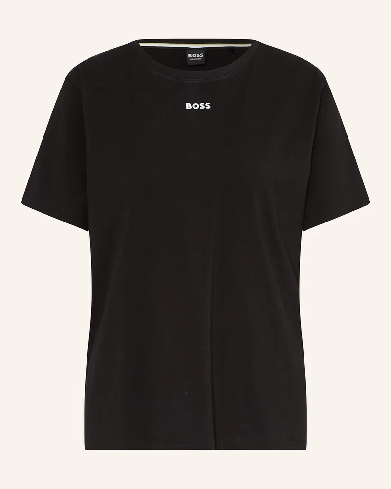 HUGO BOSS Schlafshirt Ci schwarz Schwarz