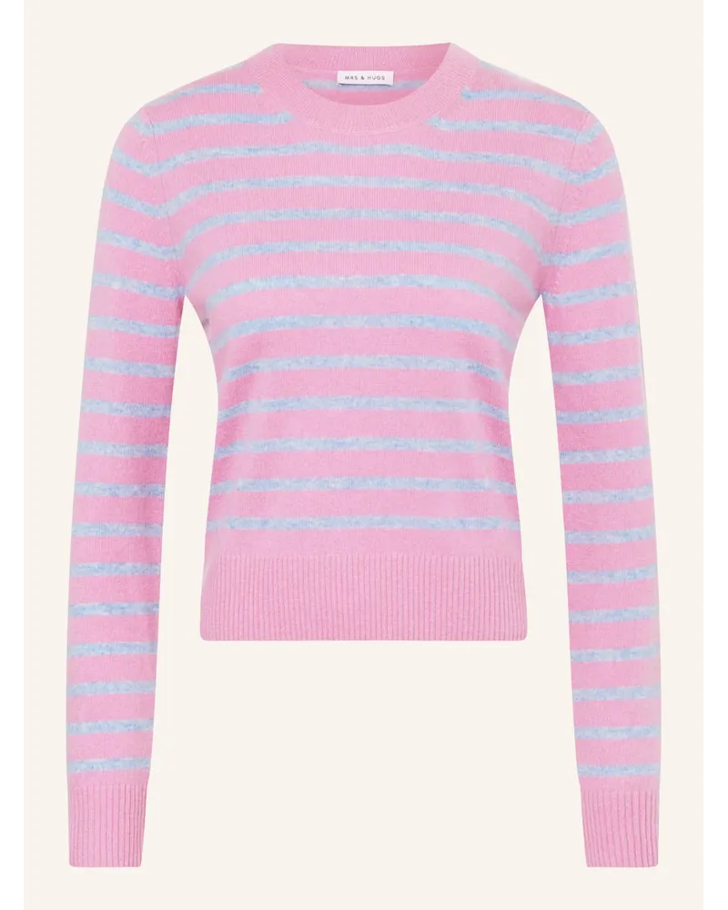 Mrs & HUGS Cashmere-Pullover Rosa