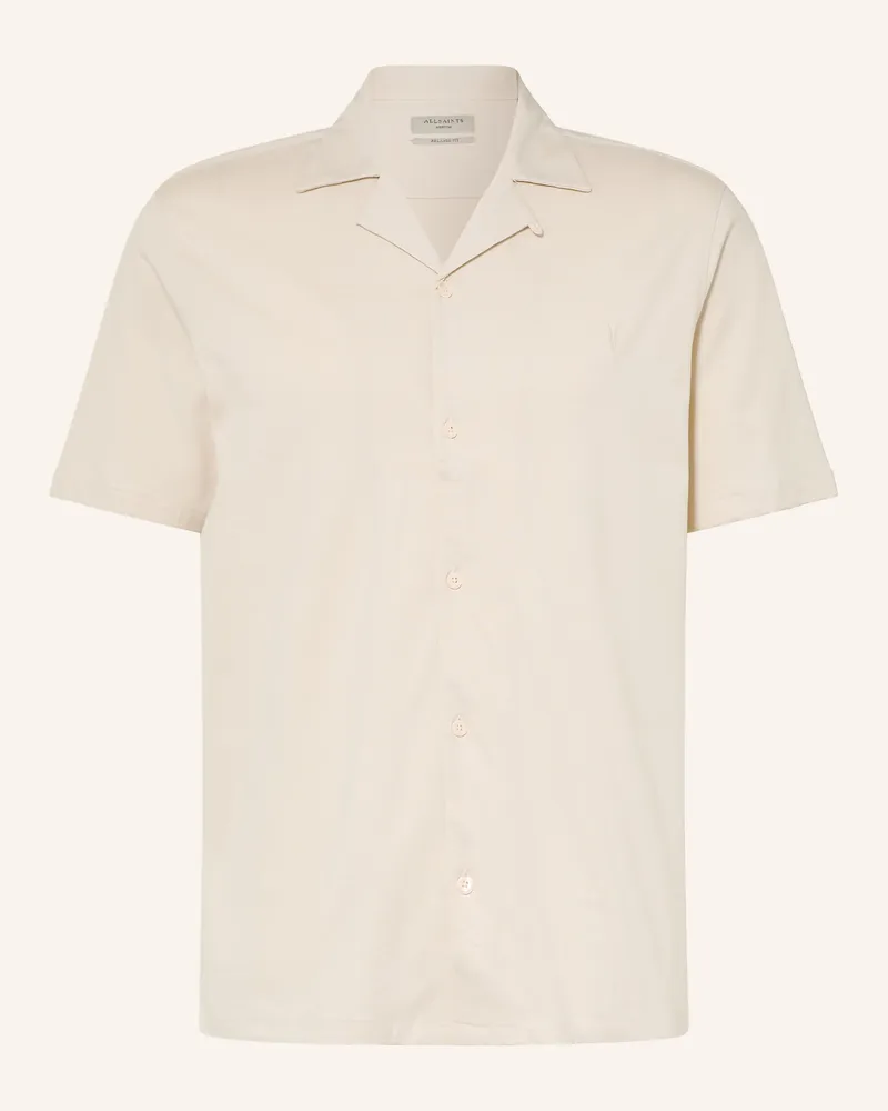 AllSaints Resorthemd Hudson Relaxed Fit weiss Ecru