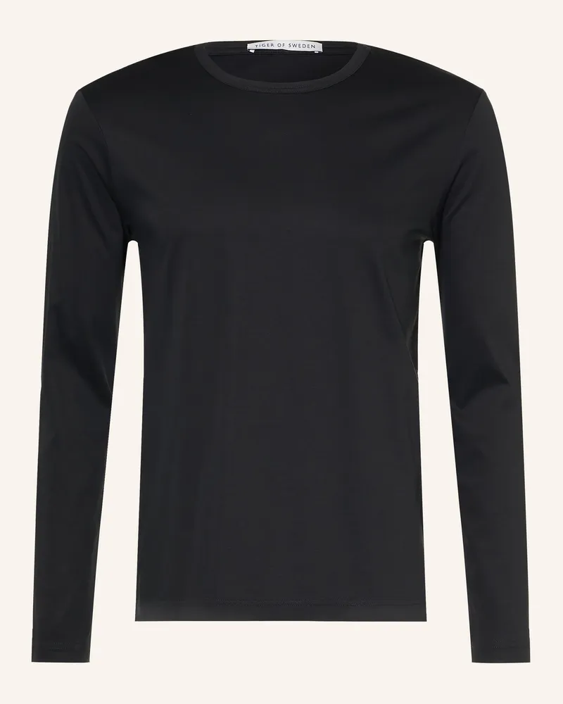 Tiger of Sweden Longsleeve Olaf schwarz Schwarz
