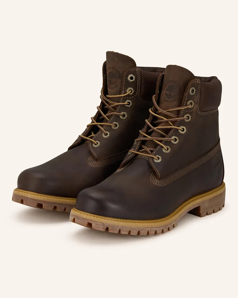 Timberland Schnürboots PREMIUM 6-INCH Dunkelbraun