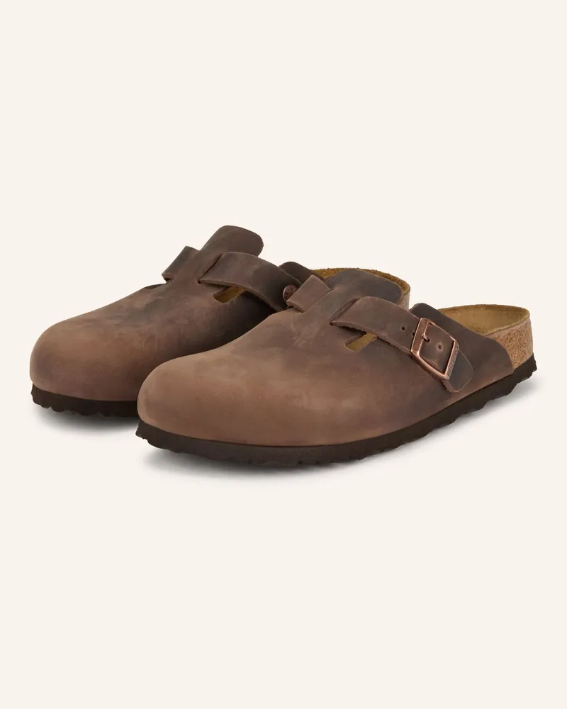 Birkenstock Pantoletten Boston braun Dunkelbraun