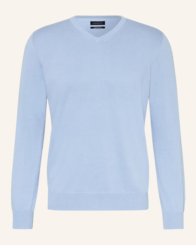 Strokesman's Strokesman Pullover blau Hellblau