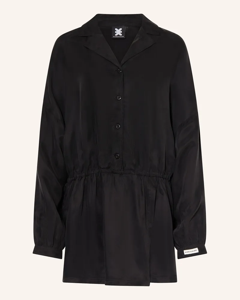 Karo Kauer Kleid Dunkelgrau