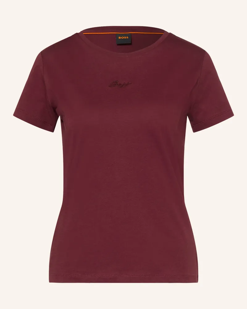 HUGO BOSS T-Shirt Elove rot Dunkelrot