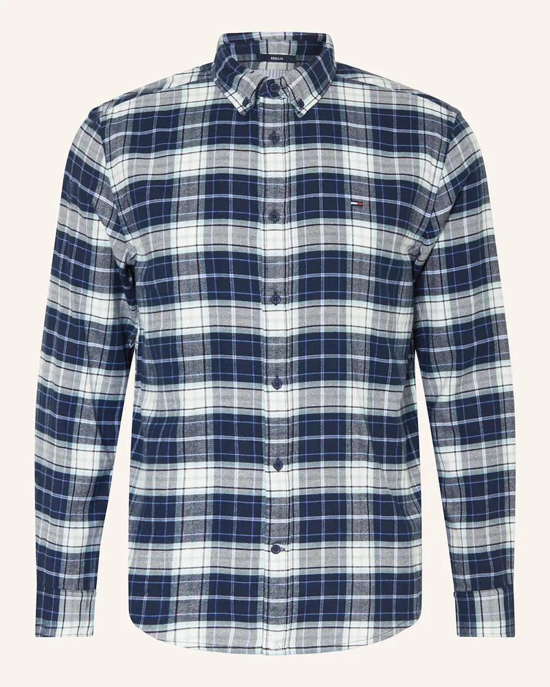 Tommy Hilfiger Flanellhemd Regular Fit blau Dunkelblau