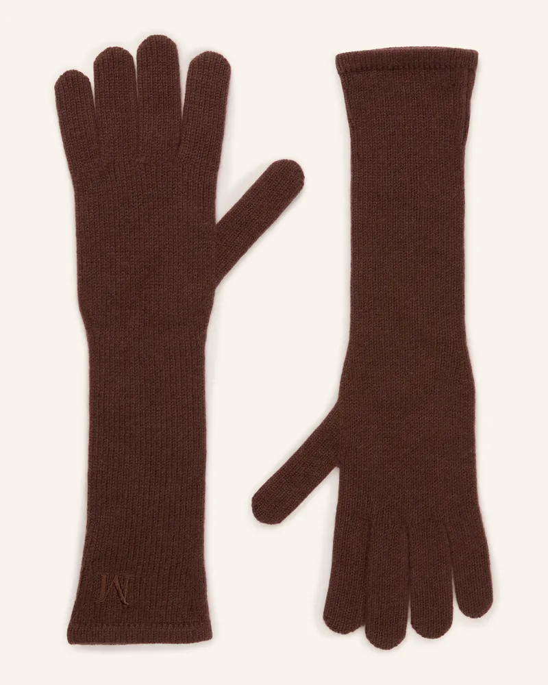 Max Mara Handschuhe Mmjock Aus Cashmere braun Braun
