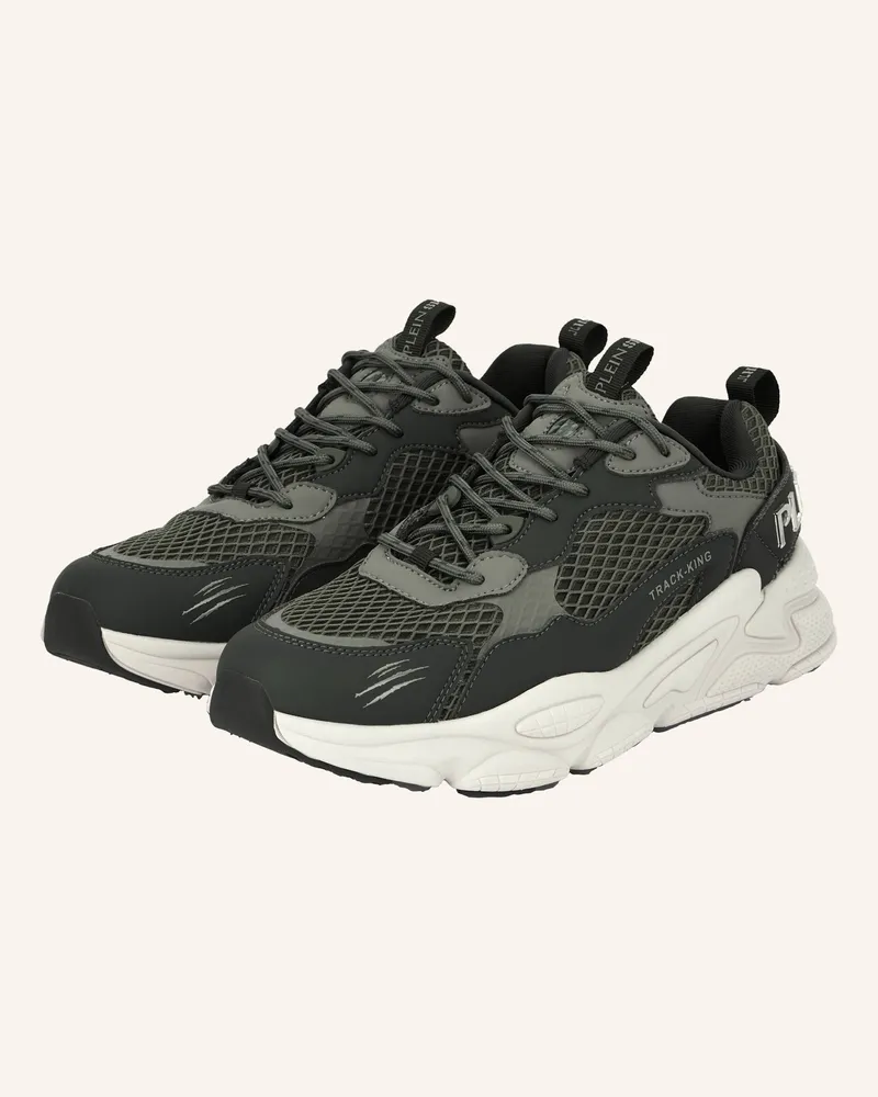 Philipp Plein Runner Sneaker Track King gruen Dunkelgrün