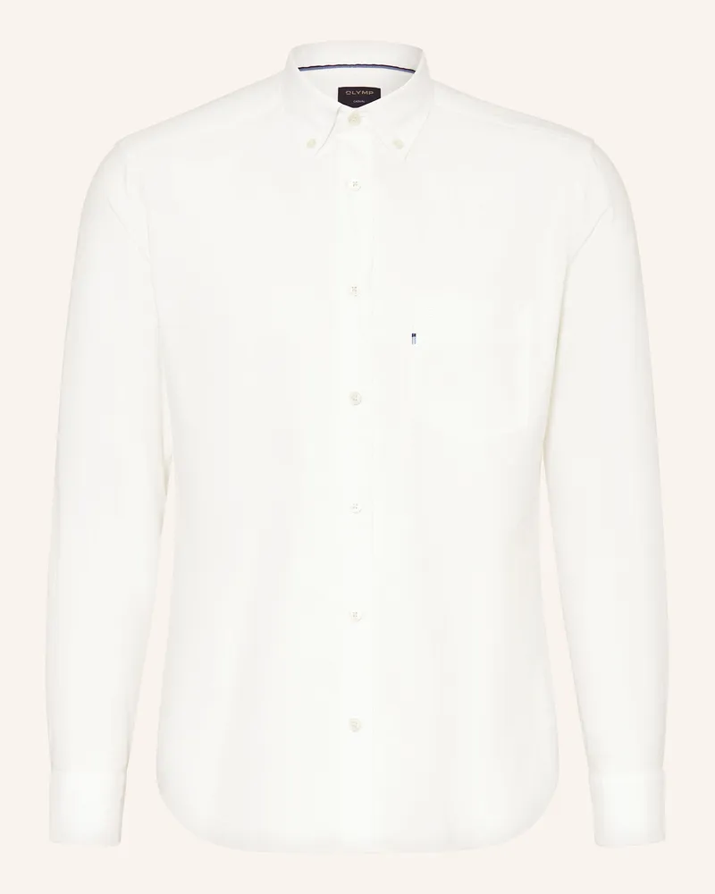 Olymp Hemd Casual Regular Fit weiss Weiss