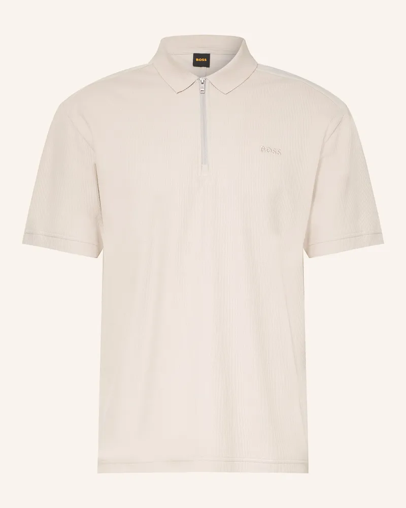 HUGO BOSS Jersey-Poloshirt Ribnylon beige Beige