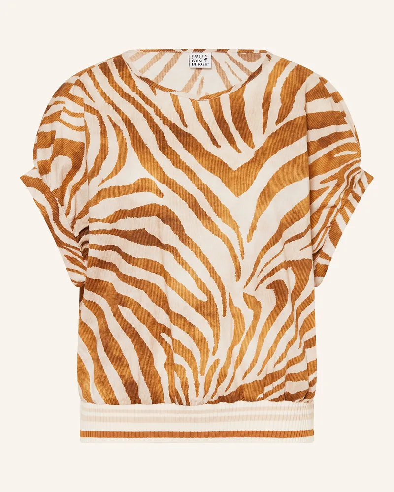 Emily van den Bergh Blusenshirt braun Creme