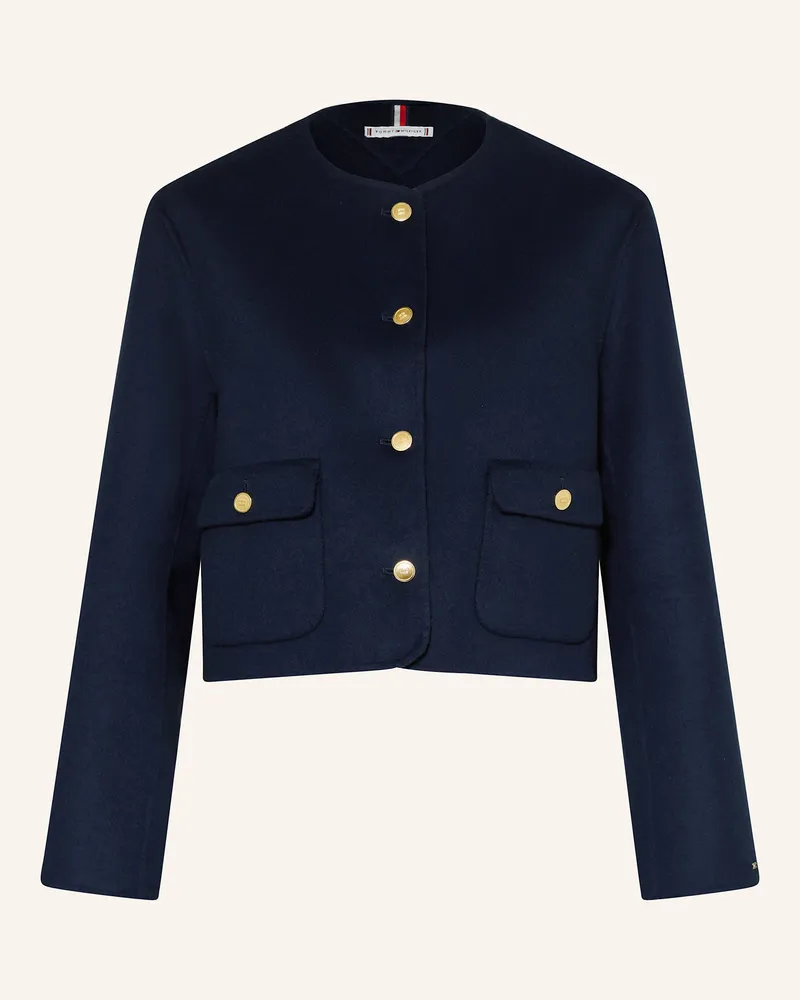 Tommy Hilfiger Kastenjacke blau Dunkelblau