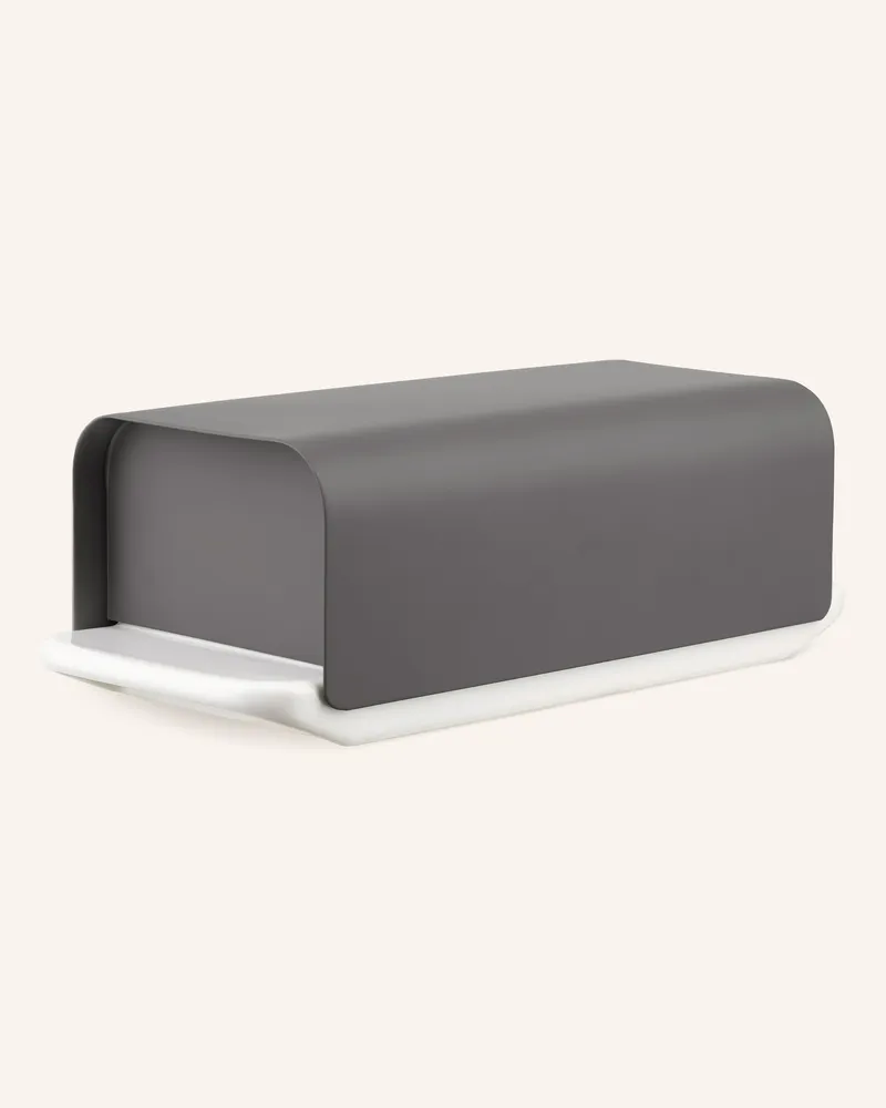 Alessi Butterdose Mattina grau Dunkelgrau