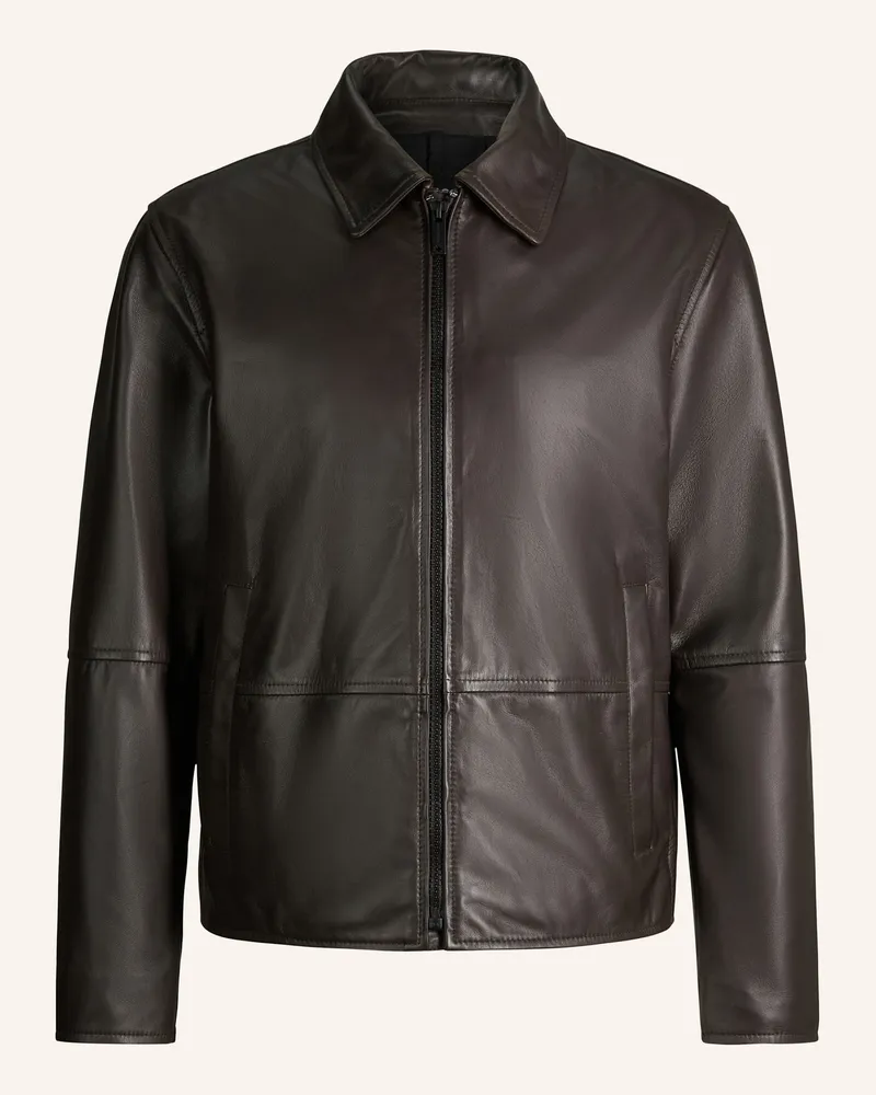 Strellson Lederjacke braun Dunkelbraun