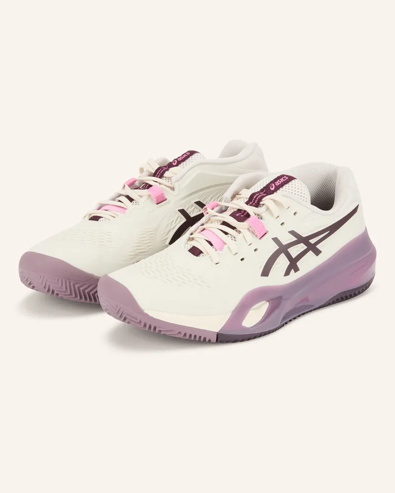Asics Tennisschuhe Gel-Resolution X Clay weiss Creme