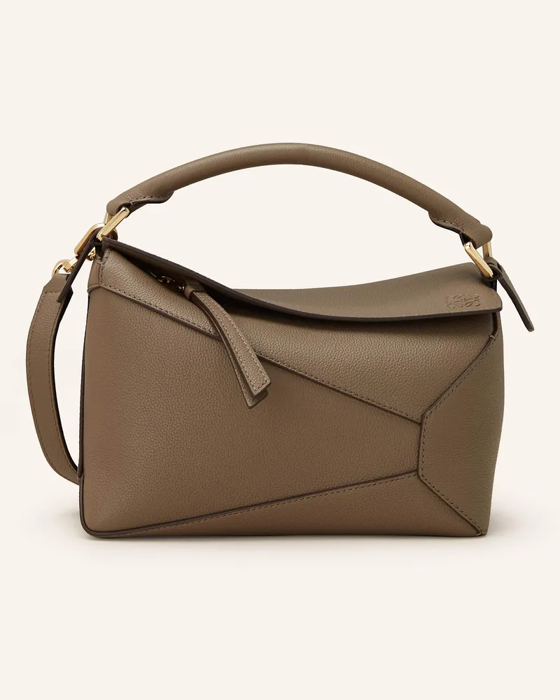 Loewe Handtasche Puzzle Edge Small beige Taupe