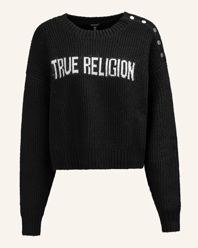True Religion Strickpullover Schwarz