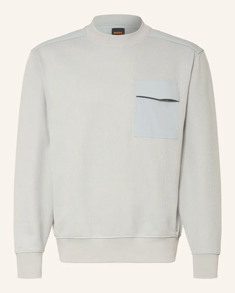 HUGO BOSS Sweatshirt Urban grau Blaugrau