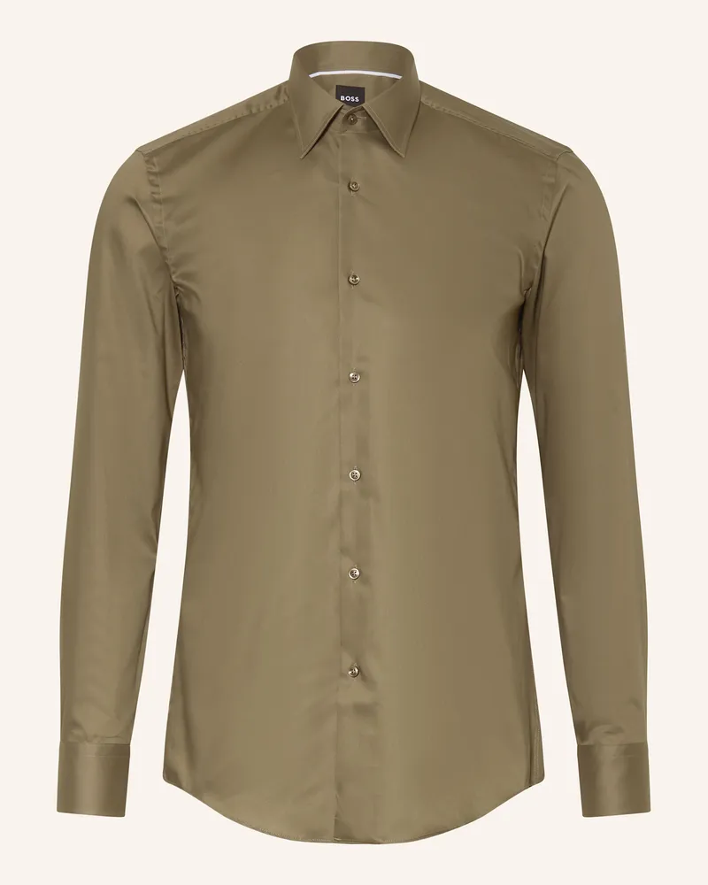 HUGO BOSS Hemd HANK Slim Fit Oliv
