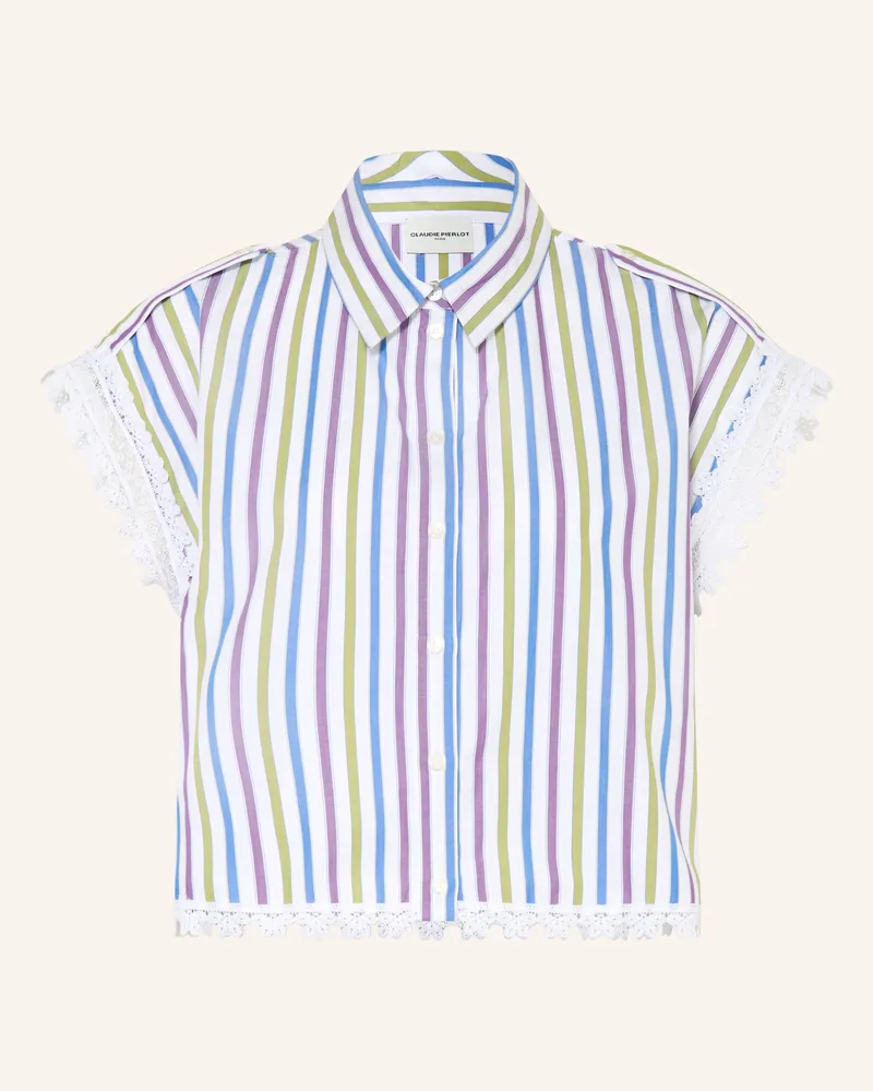 Claudie Pierlot Hemdbluse Mit Spitze weiss Weiss