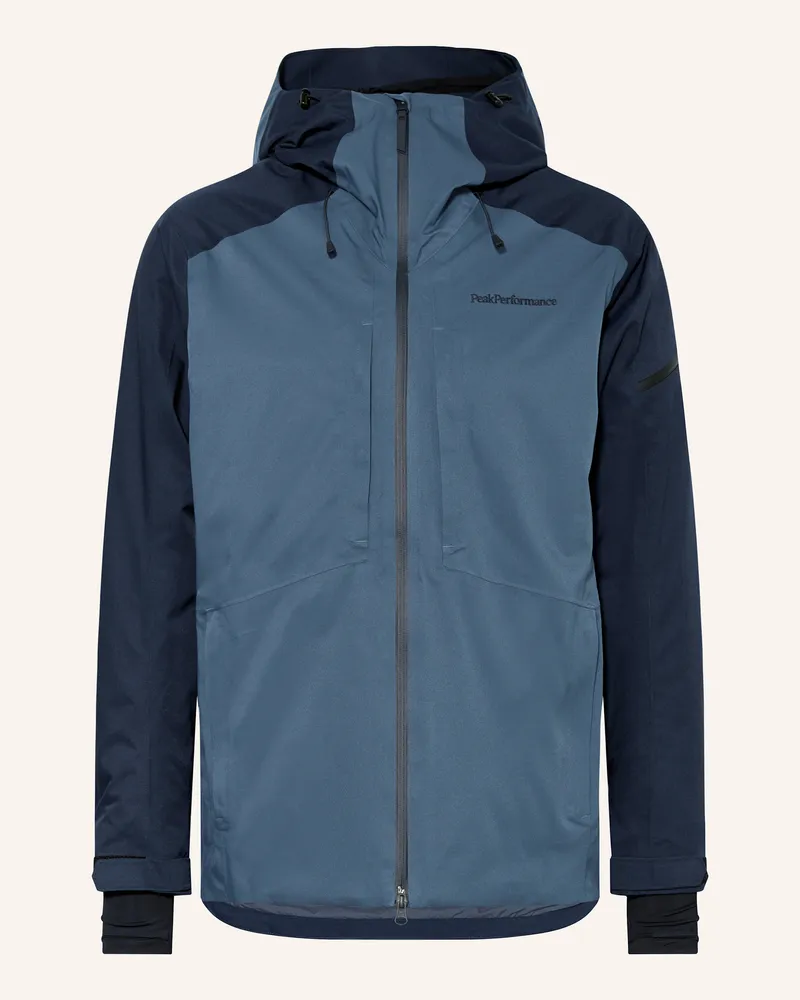 Peak Performance Skijacke Insulated 2l grau Dunkelblau