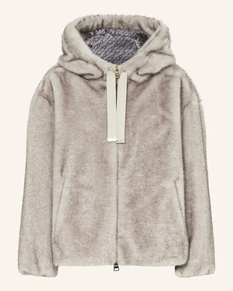 Herno Kunstpelz-Jacke Grau