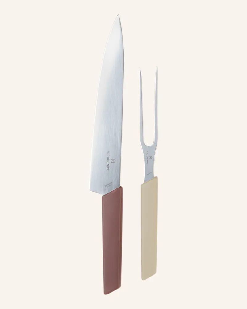 Victorinox 2-tlg. Tranchierbesteck-Set SWISS MODERN Beige