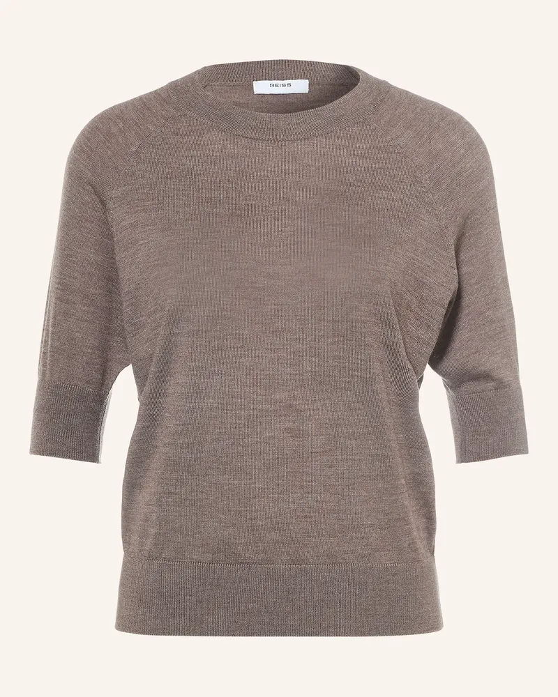 Reiss Strickshirt Suzzie Aus Merinowolle braun Taupe