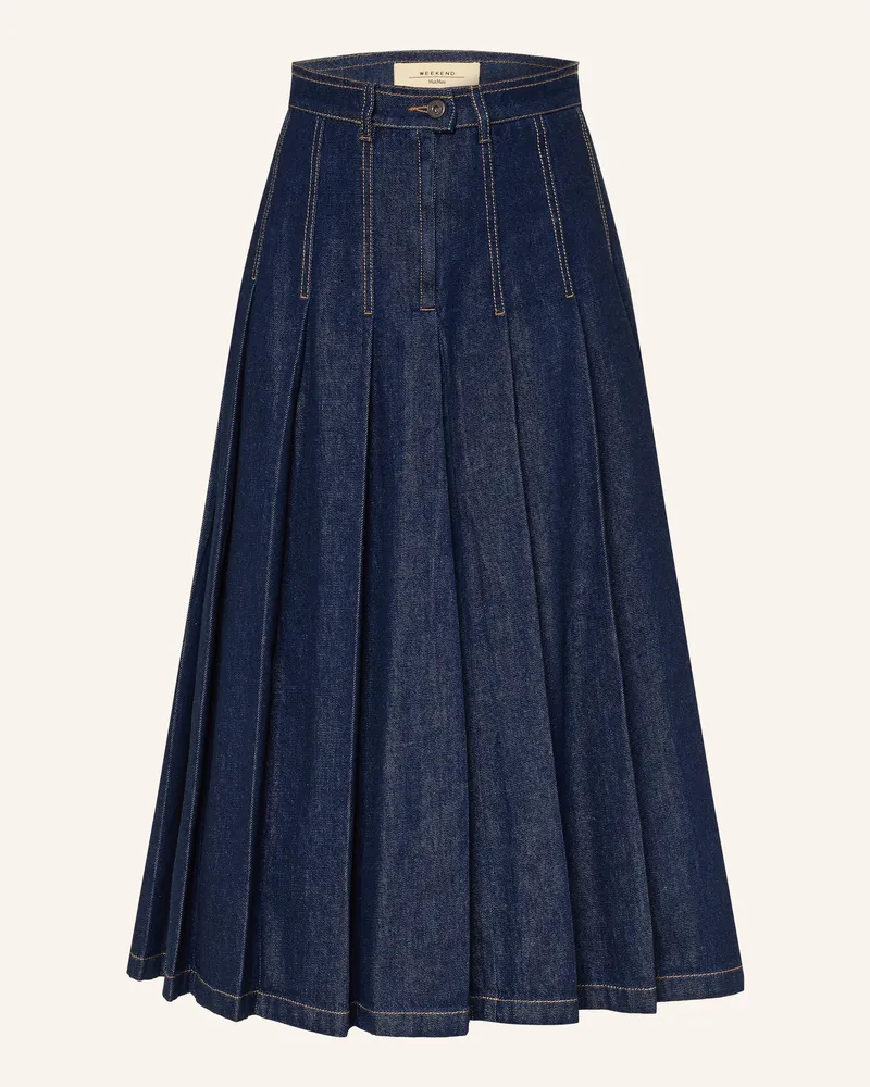 Max Mara Jeansrock Ovale blau Dunkelblau