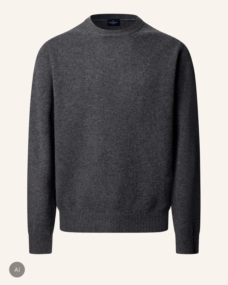 Hackett Pullover Lambswool Crew grau Grau