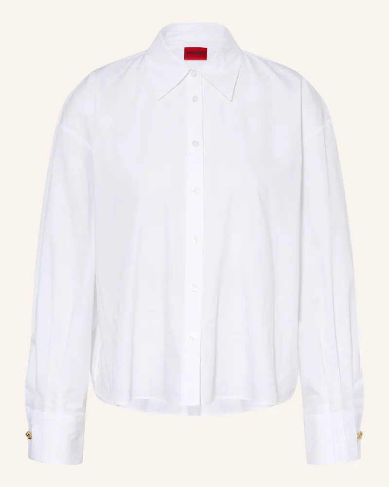 HUGO BOSS Hemdbluse ELMA Weiss