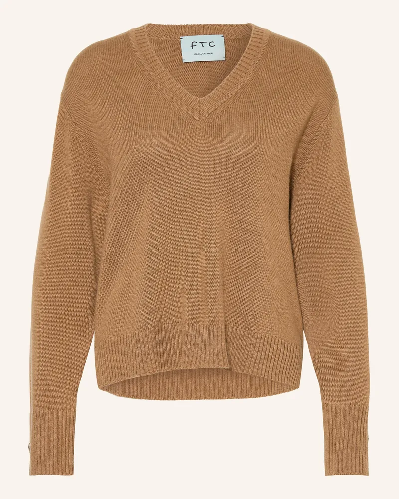 FTC Cashmere Pullover Mit Cashmere braun Camel
