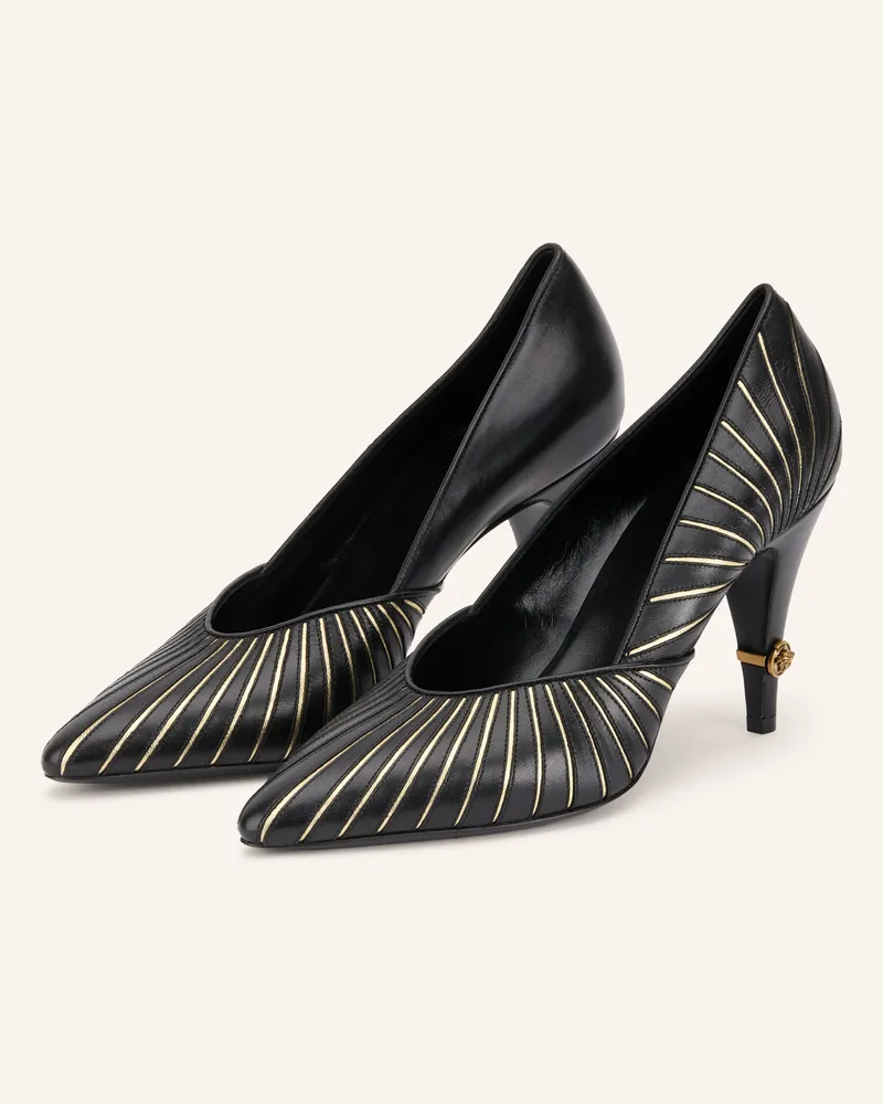 Versace Pumps schwarz Schwarz