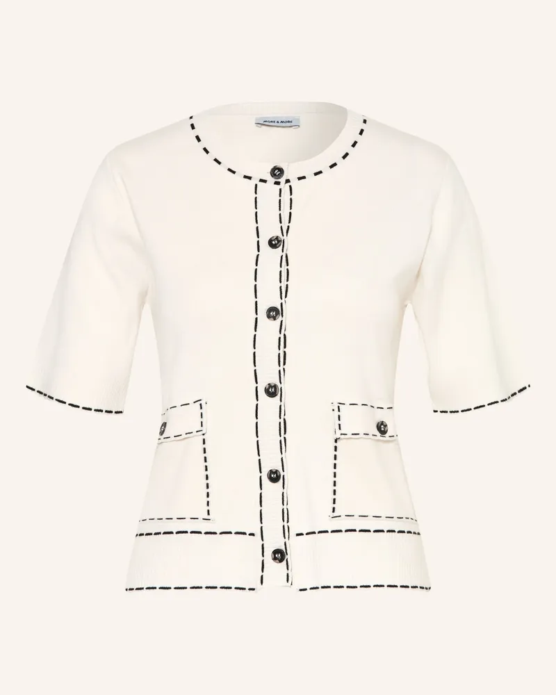 More & More Strickjacke weiss Creme