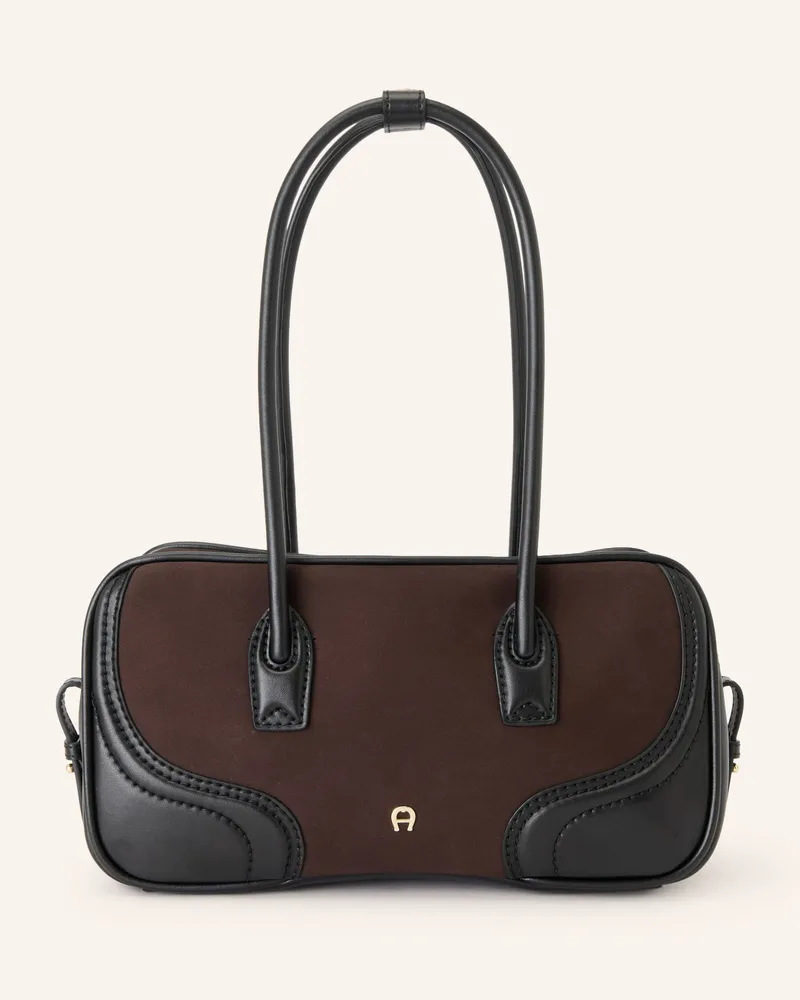 Aigner Handtasche schwarz Schwarz
