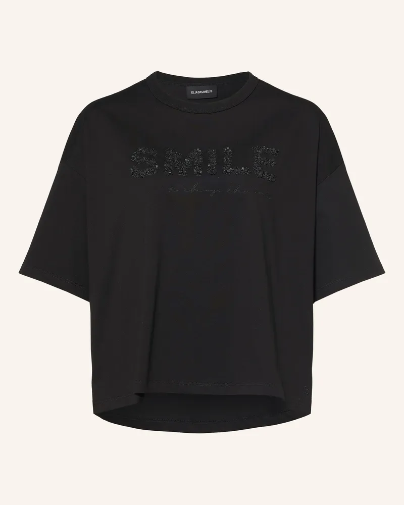 Elias Rumelis T-Shirt Lorely Mit Schmuckperlen schwarz Schwarz