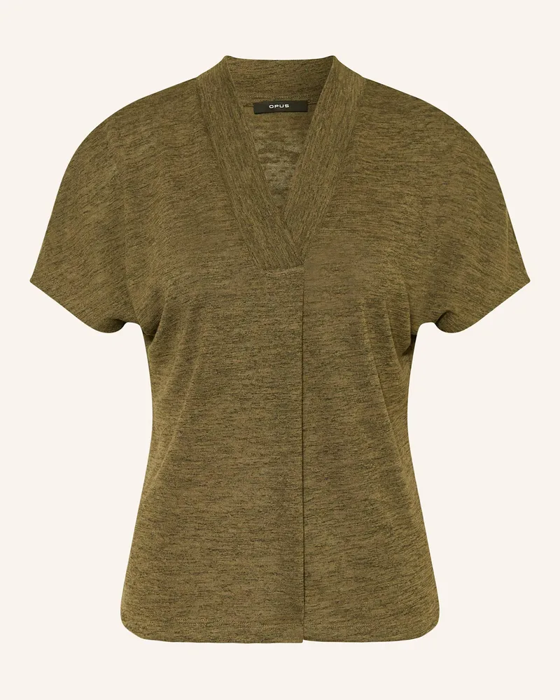 OPUS T-Shirt SANZE Oliv